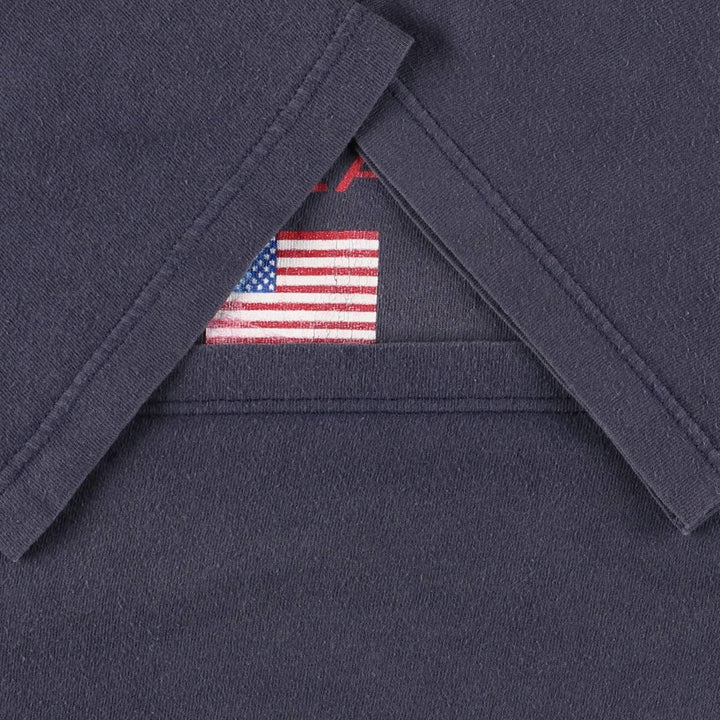 Vintage 90'S Ralph Lauren CHAPS Stars and Stripes Short Sleeve Logo T-Shirt, Men's Size Medium cotton navy blue type Vintage Second Hand