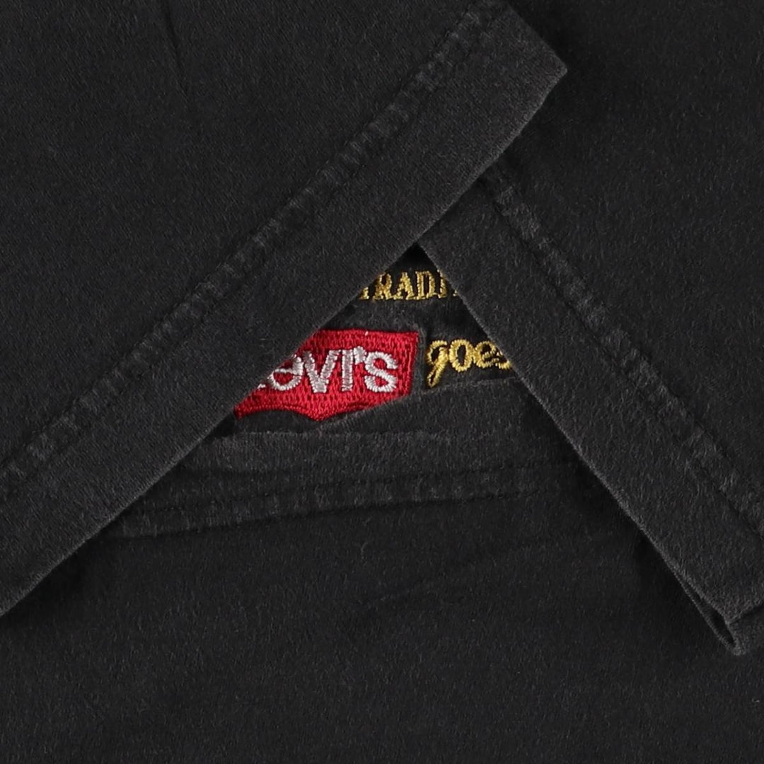 90'S Vintage Levi's Short Sleeve Logo T-Shirt, Made in USA, Men's Size L cotton black type Vintage Second Hand