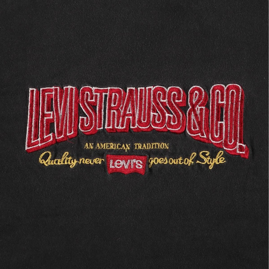 90'S Vintage Levi's Short Sleeve Logo T-Shirt, Made in USA, Men's Size L cotton black type Vintage Second Hand