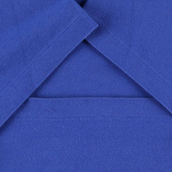 Ralph Lauren POLO by Ralph Lauren V-neck pique short-sleeve one-point logo T-shirt, men's size L cotton blue type Vintage Second Hand