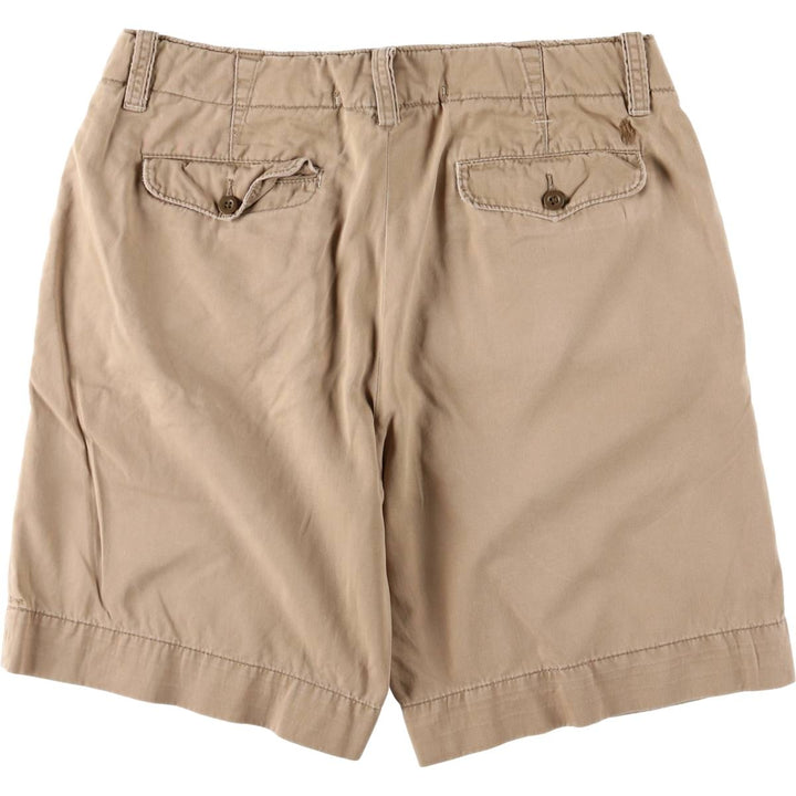 Ralph Lauren POLO by Ralph Lauren Chino Shorts, Half Pants, Men's, W32 equivalent cotton Beige type Vintage Second Hand