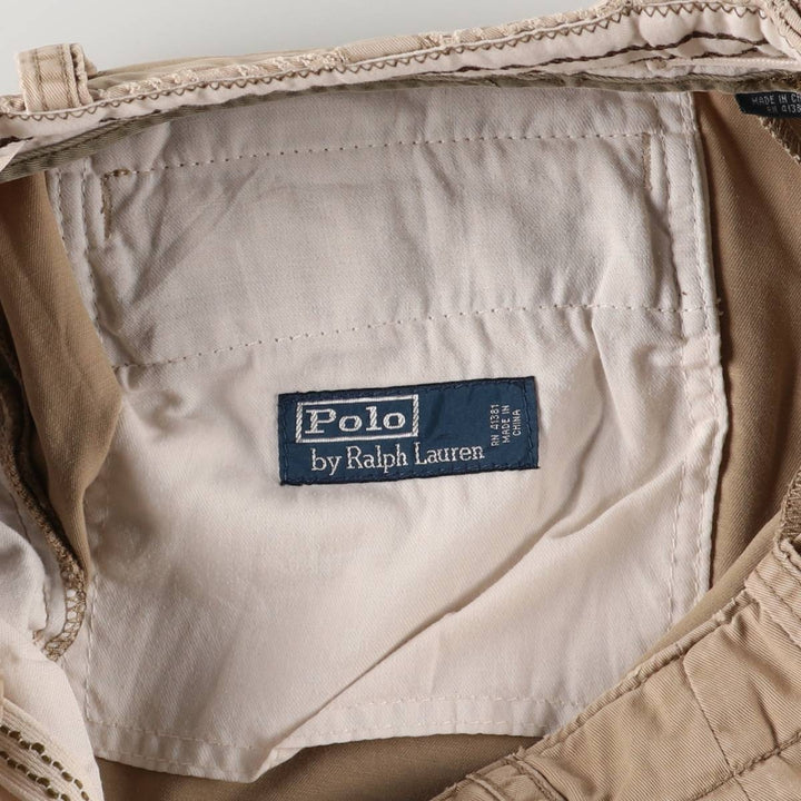 Ralph Lauren POLO by Ralph Lauren Chino Shorts, Half Pants, Men's, W32 equivalent cotton Beige type Vintage Second Hand