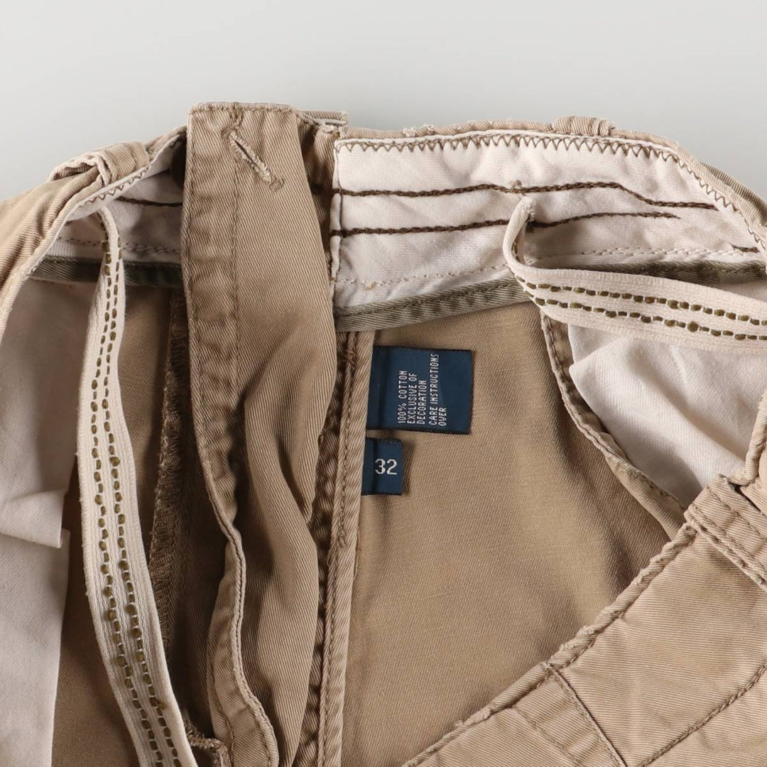 Ralph Lauren POLO by Ralph Lauren Chino Shorts, Half Pants, Men's, W32 equivalent cotton Beige type Vintage Second Hand