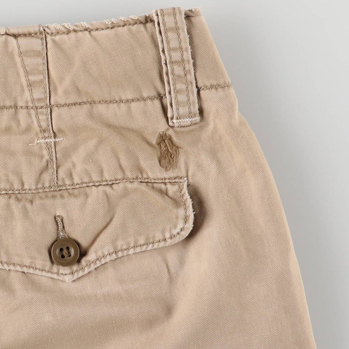 Ralph Lauren POLO by Ralph Lauren Chino Shorts, Half Pants, Men's, W32 equivalent cotton Beige type Vintage Second Hand