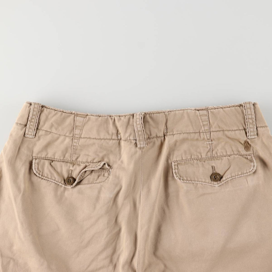Ralph Lauren POLO by Ralph Lauren Chino Shorts, Half Pants, Men's, W32 equivalent cotton Beige type Vintage Second Hand