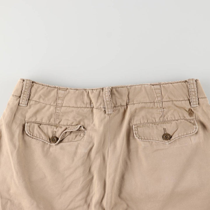 Ralph Lauren POLO by Ralph Lauren Chino Shorts, Half Pants, Men's, W32 equivalent cotton Beige type Vintage Second Hand