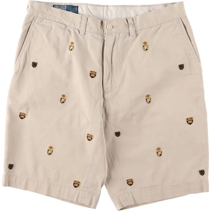 Ralph Lauren POLO by Ralph Lauren Chino Shorts, Shorts, Men's, W34 equivalent cotton Beige type Vintage Second Hand