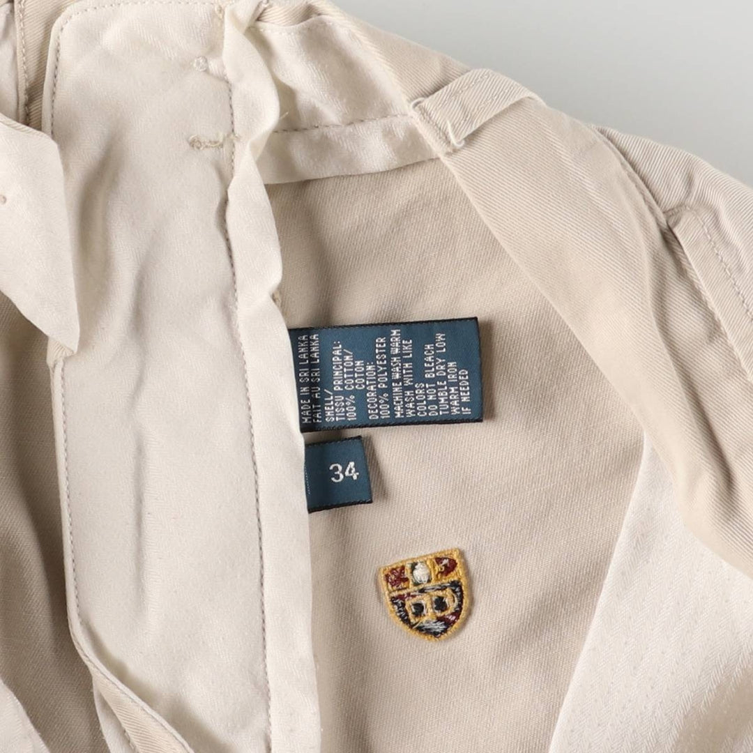 Ralph Lauren POLO by Ralph Lauren Chino Shorts, Shorts, Men's, W34 equivalent cotton Beige type Vintage Second Hand