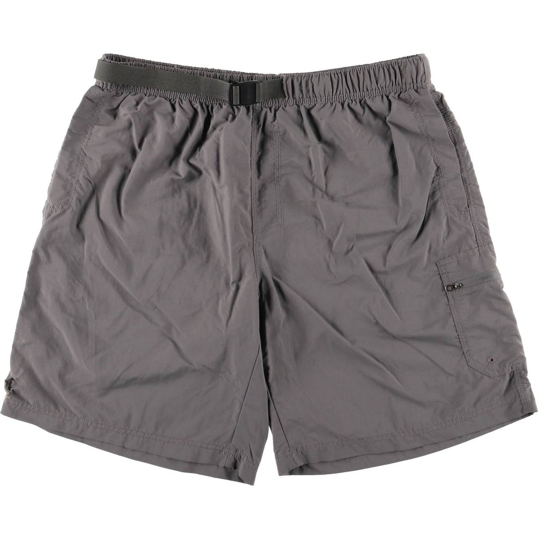 Columbia swim shorts, men's size L Nylon gray type Vintage Second Hand
