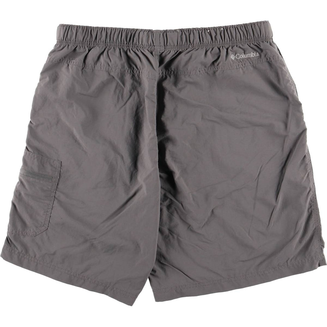 Columbia swim shorts, men's size L Nylon gray type Vintage Second Hand