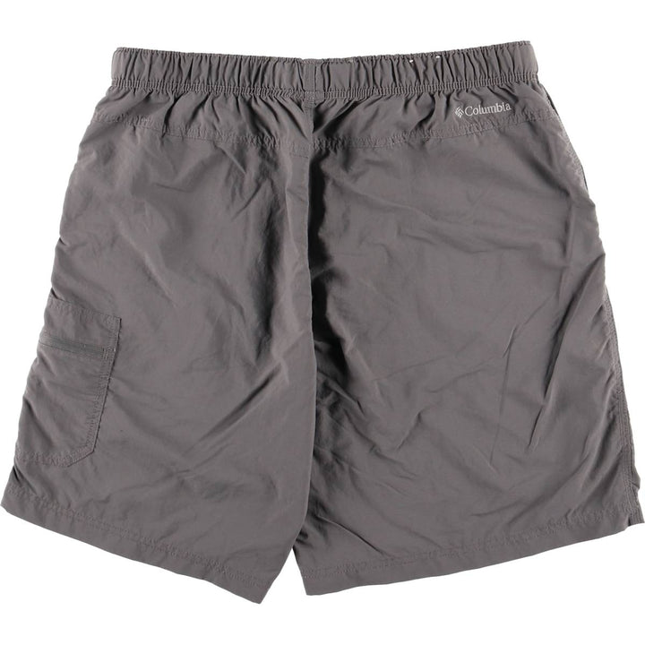 Columbia swim shorts, men's size L Nylon gray type Vintage Second Hand