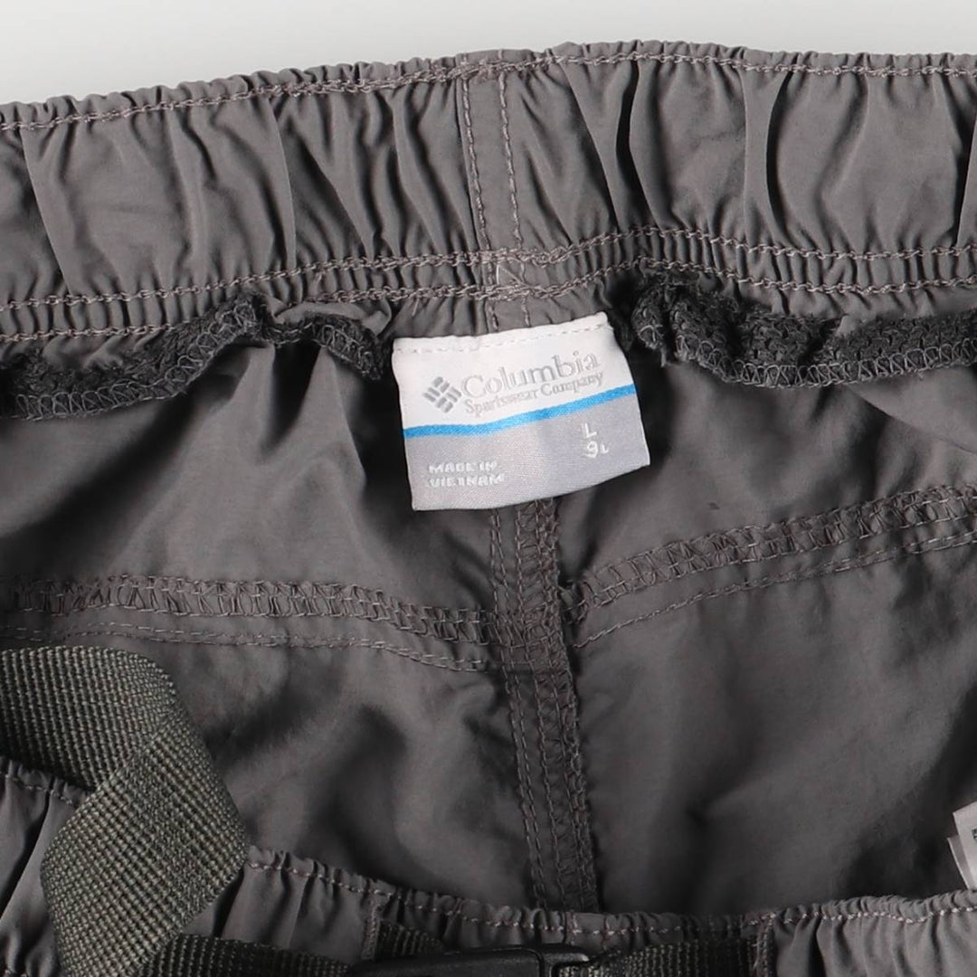 Columbia swim shorts, men's size L Nylon gray type Vintage Second Hand