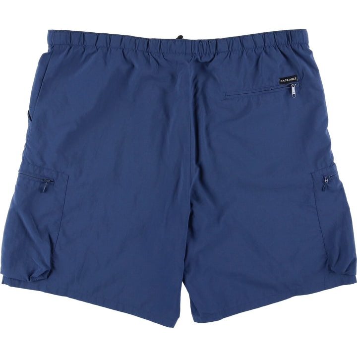 Columbia Packable Swim Shorts, Cargo Pants, Men's Size Medium Nylon Navy blue Vintage Second Hand