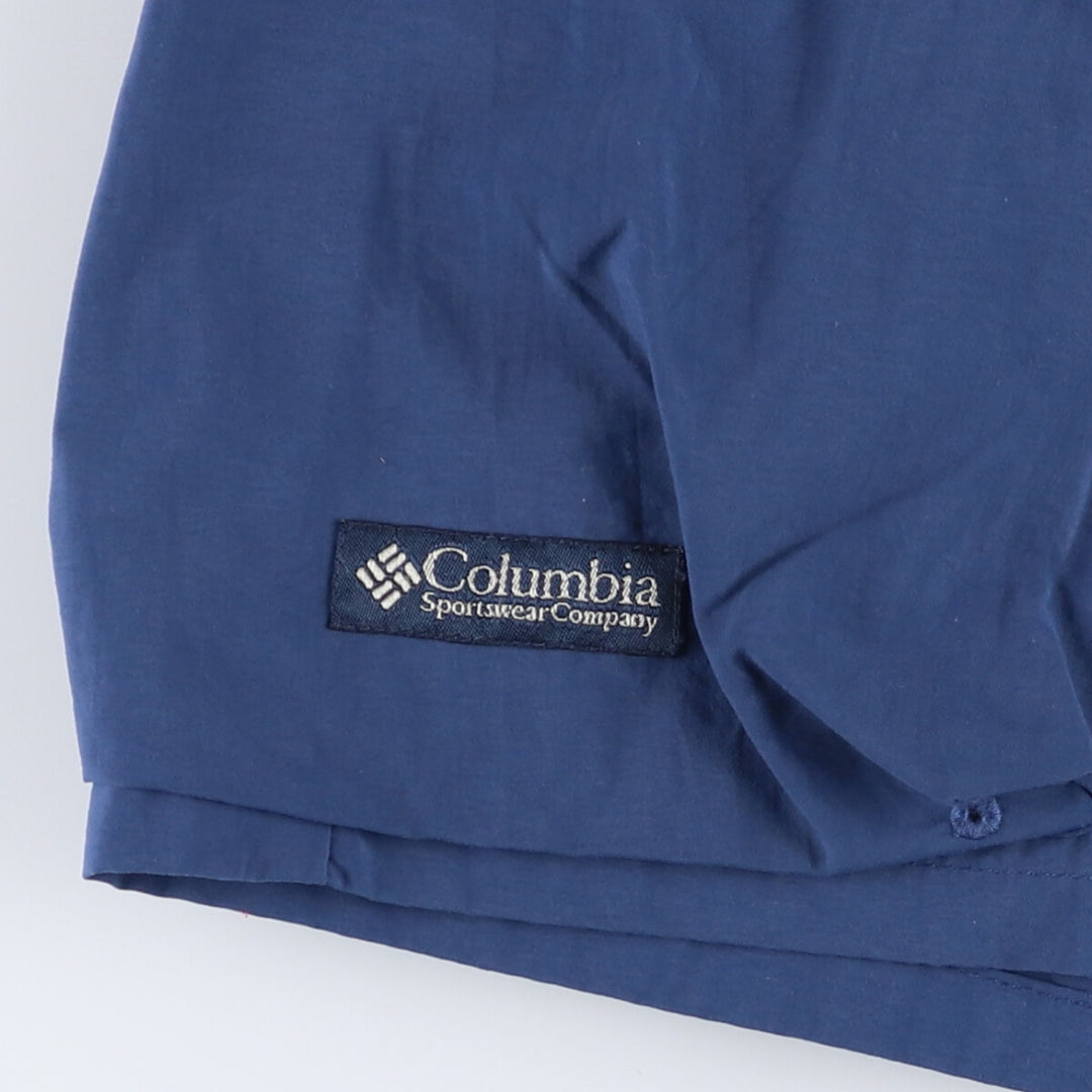 Columbia Packable Swim Shorts, Cargo Pants, Men's Size Medium Nylon Navy blue Vintage Second Hand