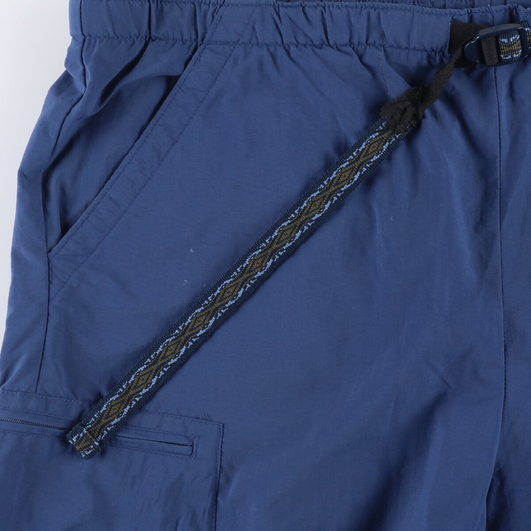 Columbia Packable Swim Shorts, Cargo Pants, Men's Size Medium Nylon Navy blue Vintage Second Hand