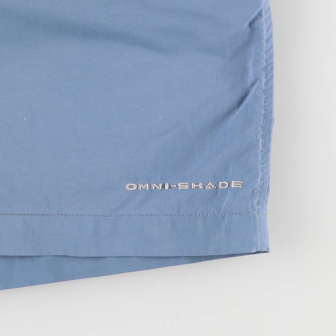 Columbia PFG OMNI-SHADE Swim Shorts, Men's Size L Nylon Blue type light blue Vintage Second Hand