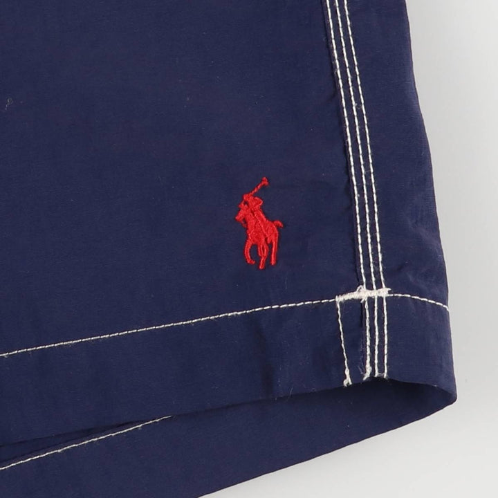 Ralph Lauren POLO by Ralph Lauren swim shorts, cargo pants, men's size L Nylon navy blue type Vintage Second Hand