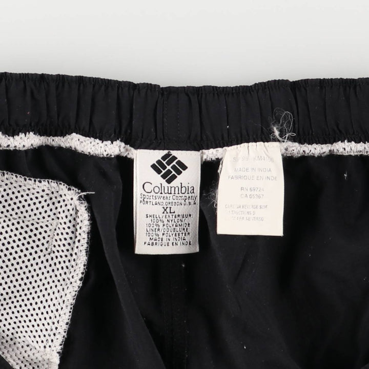 90s-00'S Columbia Swim Shorts, Men's XL Nylon black type Vintage Second Hand
