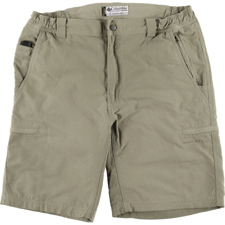 Columbia GRT OMNI DRY Nylon Shorts, Men's Size Medium Nylon Khaki type Vintage Second Hand