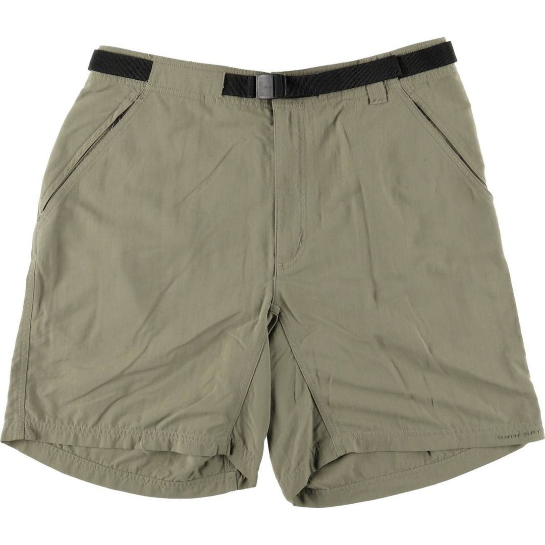 Columbia GRT Nylon Shorts, Men's Size L Nylon Khaki type Vintage Second Hand