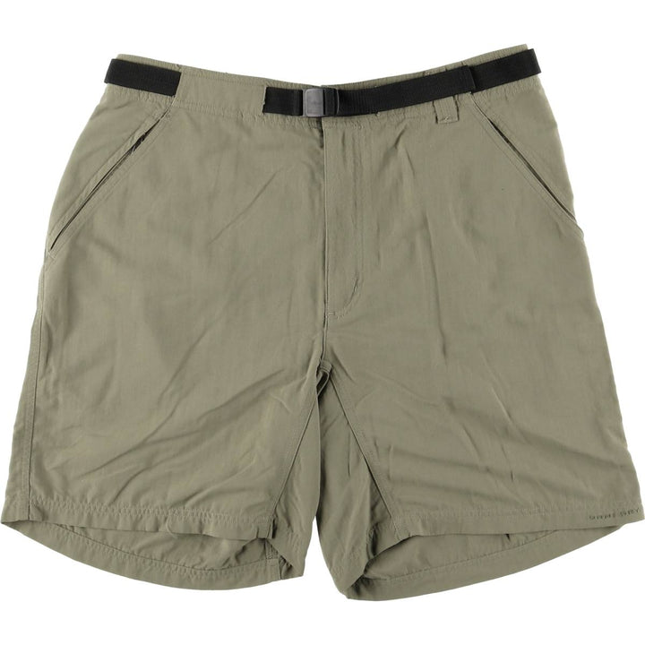 Columbia GRT Nylon Shorts, Men's Size L Nylon Khaki type Vintage Second Hand