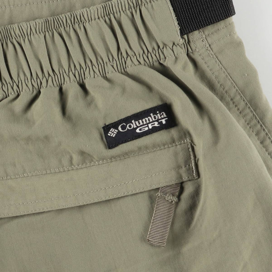 Columbia GRT Nylon Shorts, Men's Size L Nylon Khaki type Vintage Second Hand