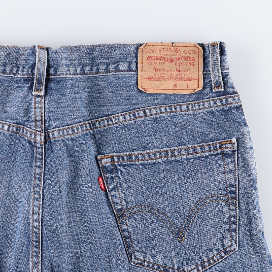 00'S Levi's 550 Relaxed Fit Denim Shorts, Half Pants, Jorts, Men's, W36 cotton blue type Vintage Second Hand