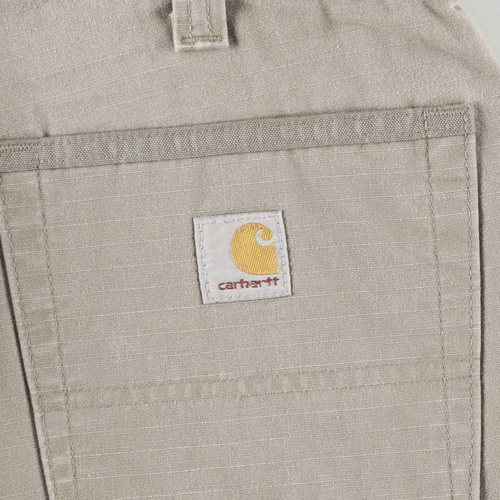 Carhartt Relaxed Fit Ripstop Cargo Shorts, Men's, W34 equivalent cotton Beige type Vintage Second Hand