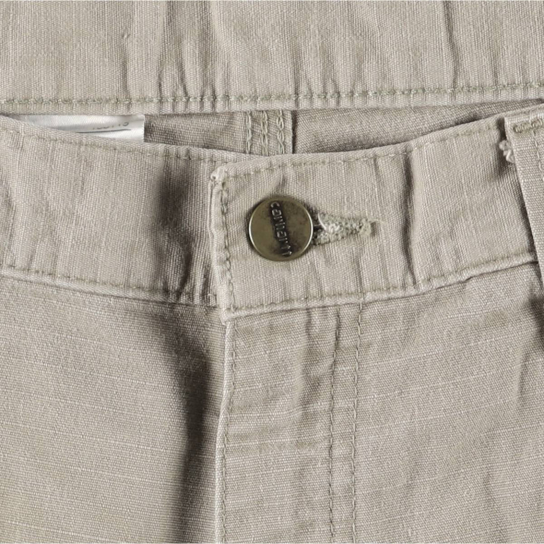 Carhartt Relaxed Fit Ripstop Cargo Shorts, Men's, W34 equivalent cotton Beige type Vintage Second Hand