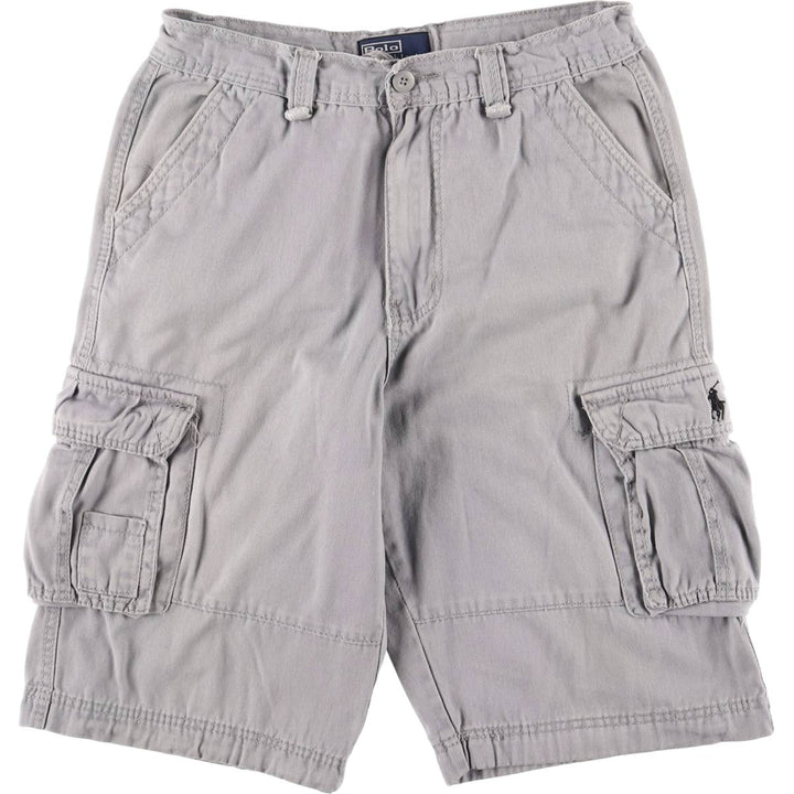 Ralph Lauren POLO by Ralph Lauren cargo shorts, half pants, men's size w32 cotton gray type Vintage Second Hand