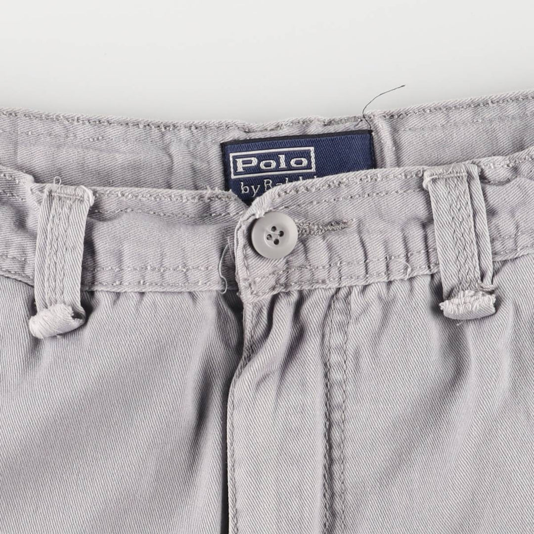 Ralph Lauren POLO by Ralph Lauren cargo shorts, half pants, men's size w32 cotton gray type Vintage Second Hand
