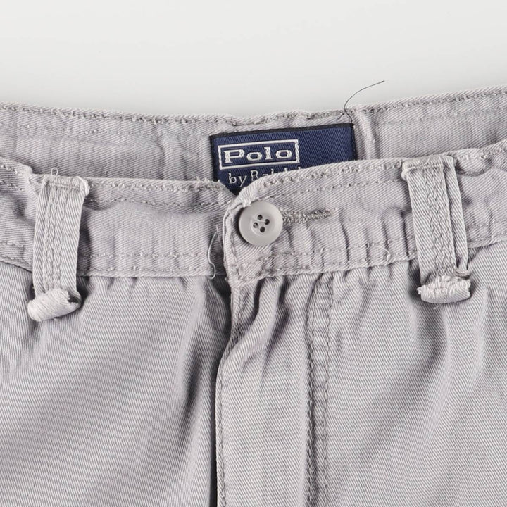 Ralph Lauren POLO by Ralph Lauren cargo shorts, half pants, men's size w32 cotton gray type Vintage Second Hand