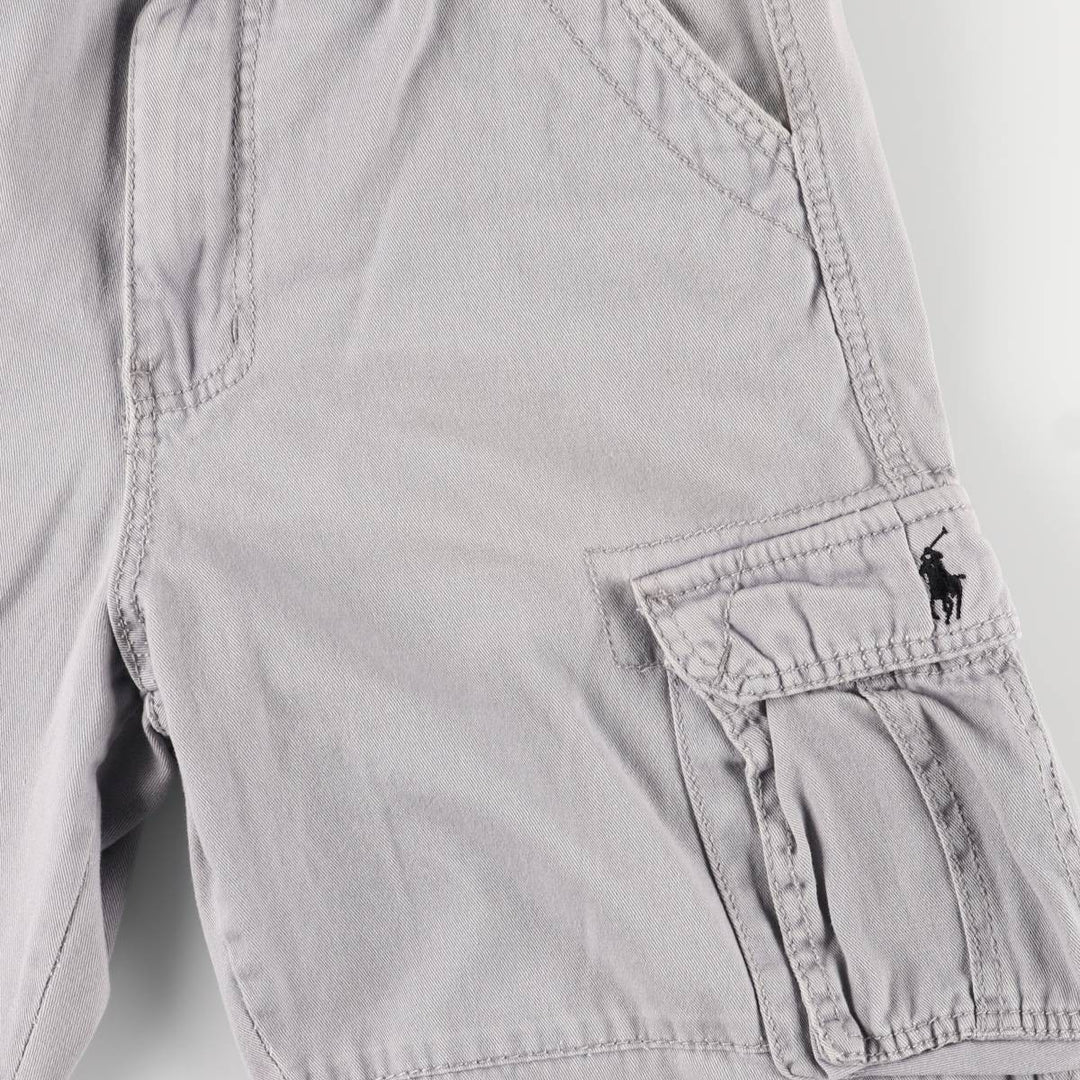 Ralph Lauren POLO by Ralph Lauren cargo shorts, half pants, men's size w32 cotton gray type Vintage Second Hand