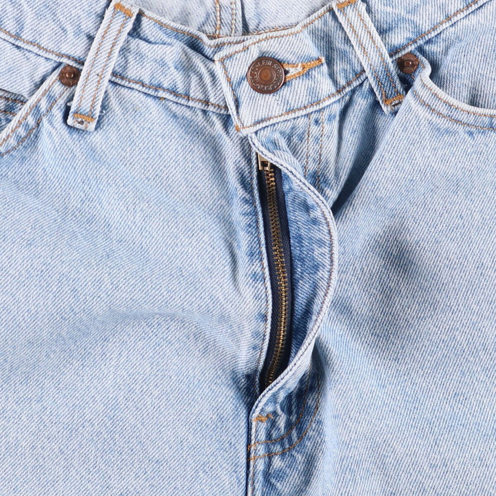 90'S Levi's 560 Loose Fit Denim Shorts with Orange Tab, Men's Size W30, Vintage cotton blue type Vintage Second Hand