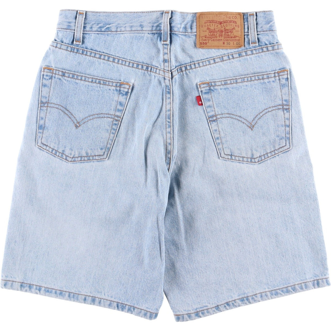90'S Levi's 550 Relaxed Fit Denim Shorts, Men's, Size W30, Vintage cotton blue type Vintage Second Hand