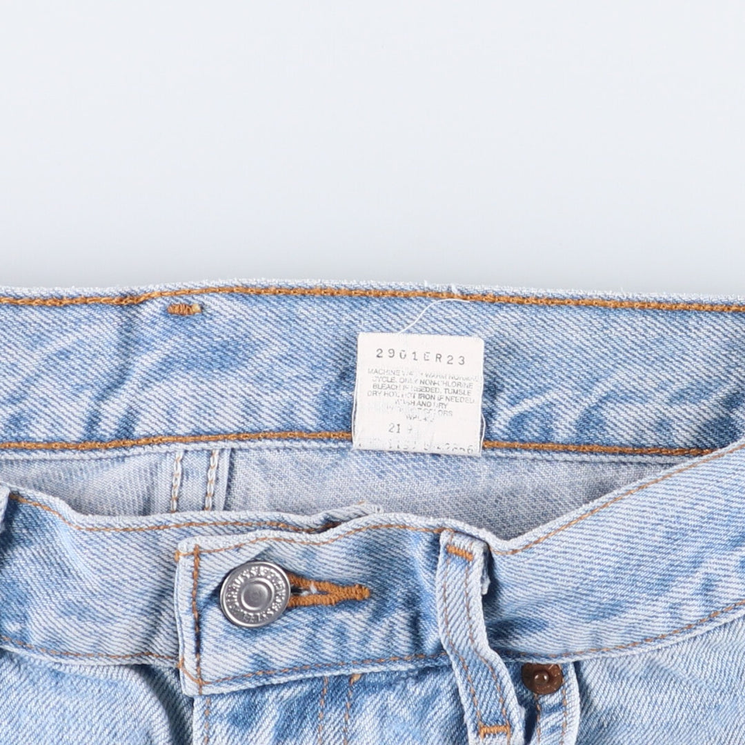 90'S Levi's 550 Relaxed Fit Denim Shorts, Men's, Size W30, Vintage cotton blue type Vintage Second Hand