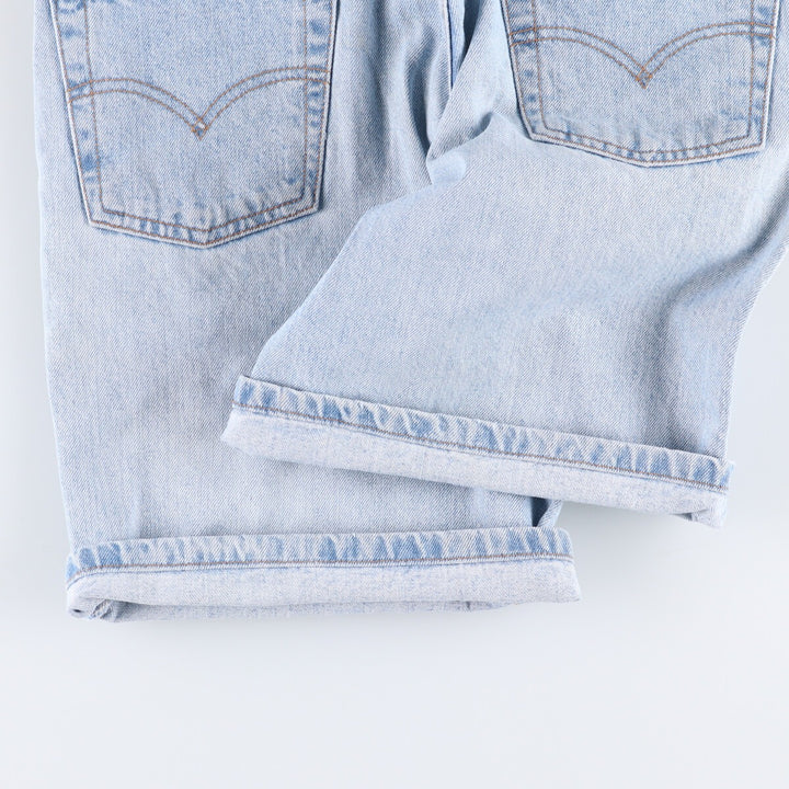 90'S Levi's 550 Relaxed Fit Denim Shorts, Men's, Size W30, Vintage cotton blue type Vintage Second Hand
