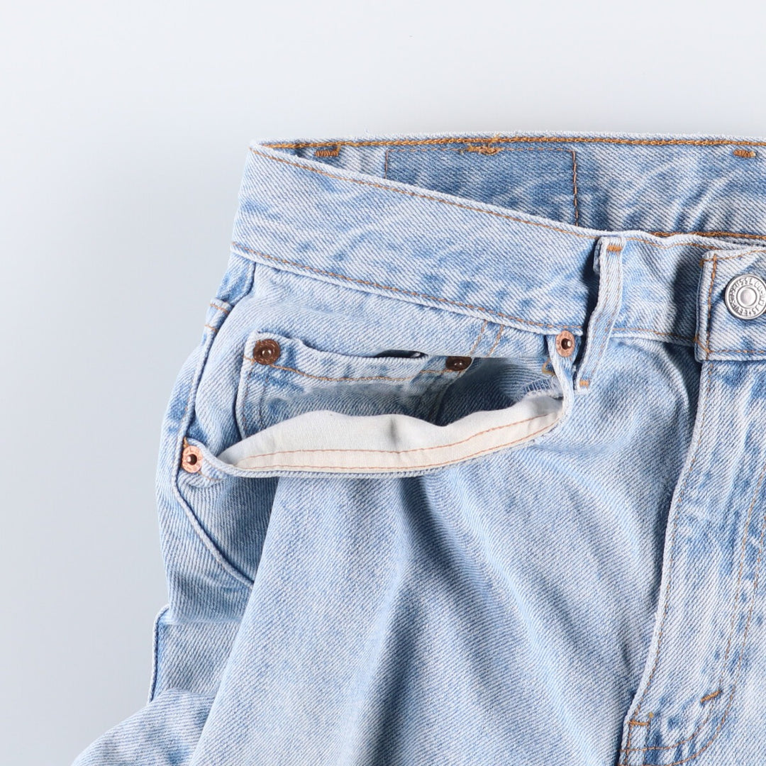 90'S Levi's 550 Relaxed Fit Denim Shorts, Men's, Size W30, Vintage cotton blue type Vintage Second Hand
