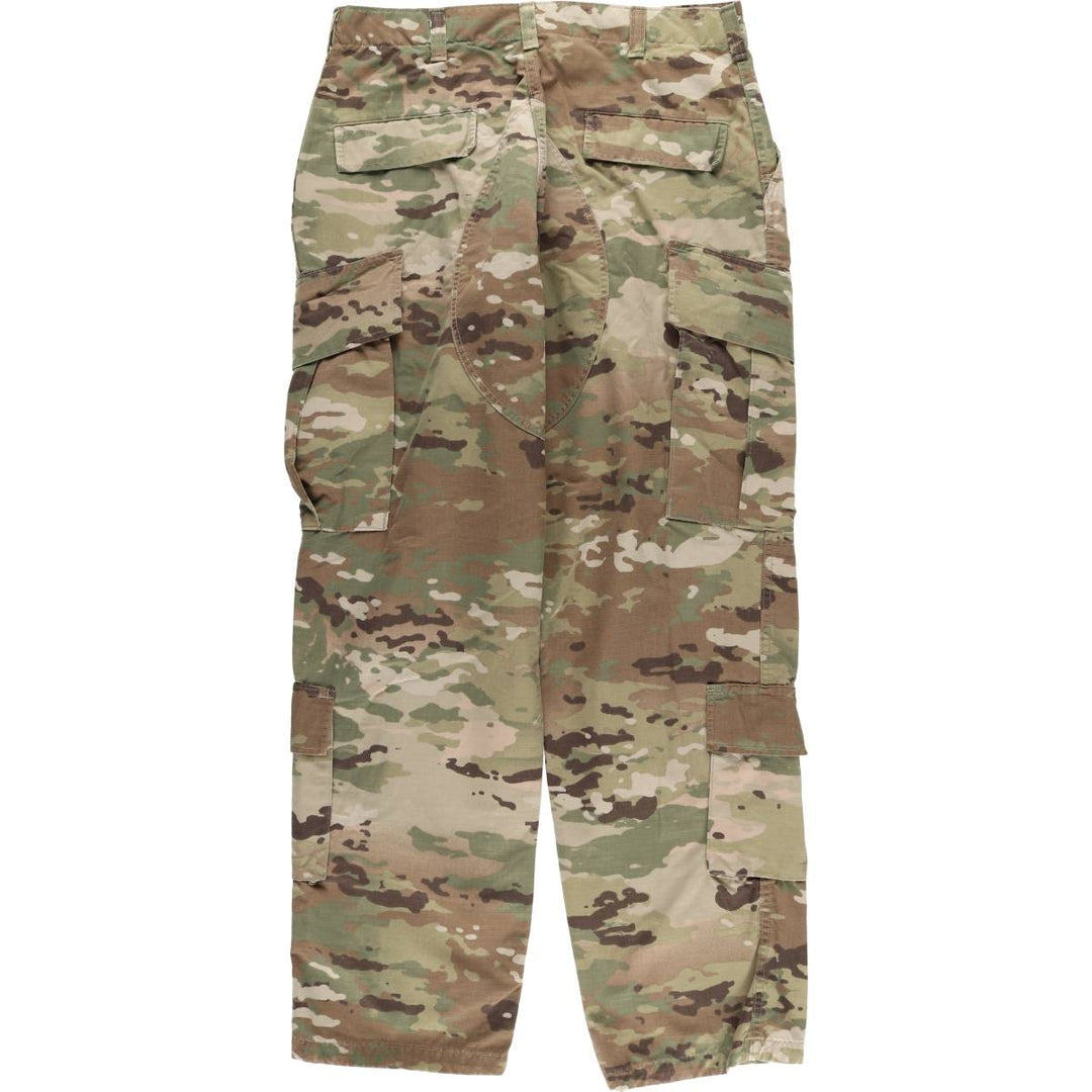Genuine US military camouflage pattern multicam camo ripstop military cargo pants combat pants made in USA MEDIUM-REGULAR Nylon Khaki type Vintage Second Hand