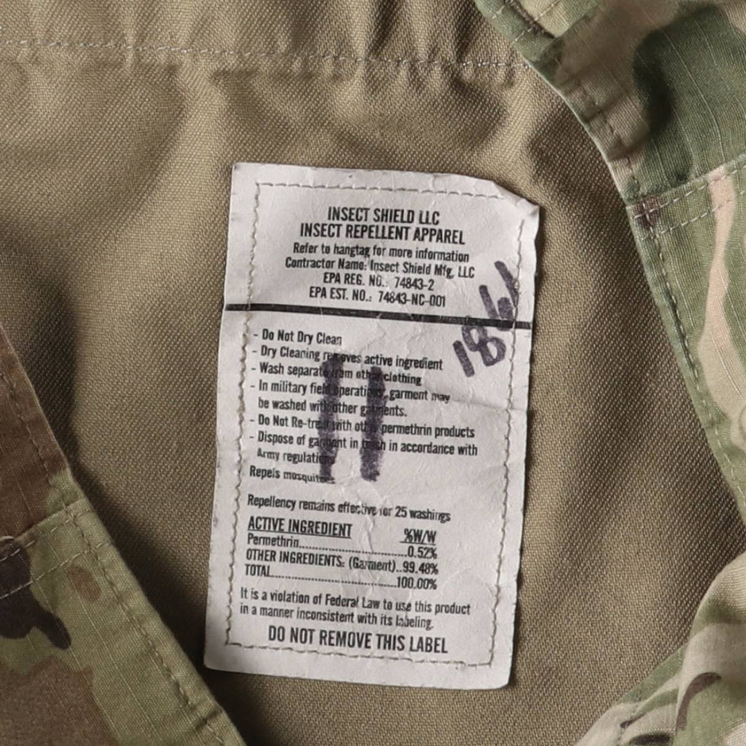 Genuine US military camouflage pattern multicam camo ripstop military cargo pants combat pants made in USA MEDIUM-REGULAR Nylon Khaki type Vintage Second Hand