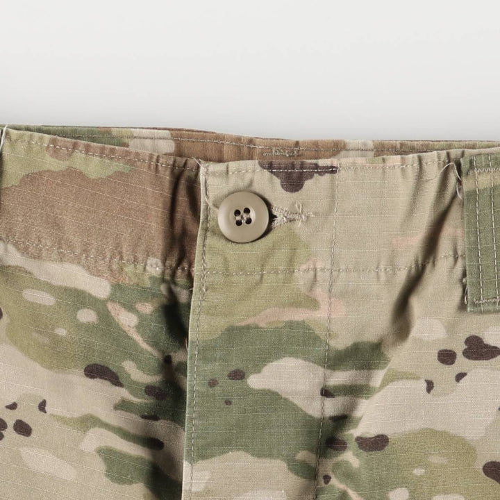 Genuine US military camouflage pattern multicam camo ripstop military cargo pants combat pants made in USA MEDIUM-REGULAR Nylon Khaki type Vintage Second Hand