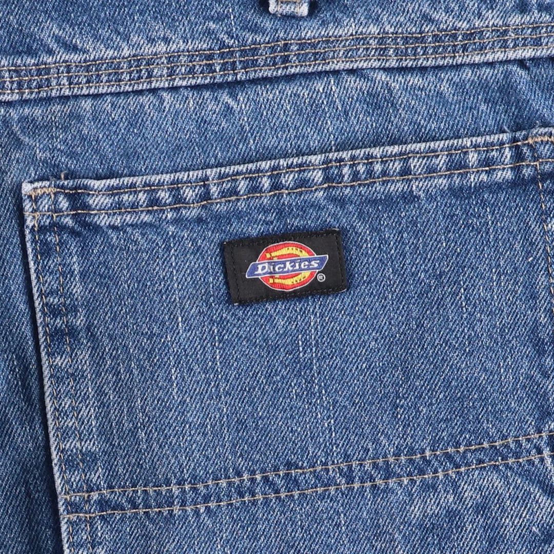 Dickies denim painter shorts, half pants, men's size w34 cotton blue type Vintage Second Hand