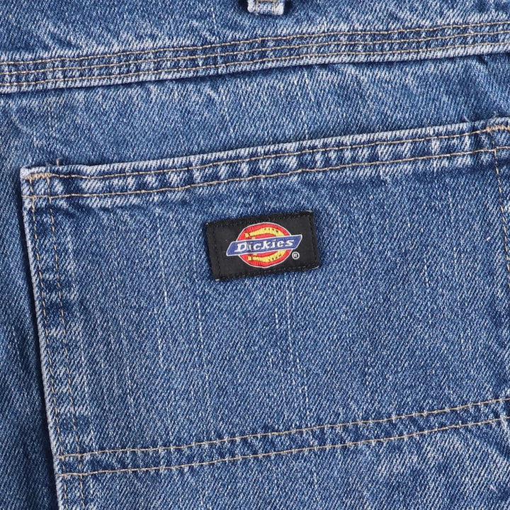 Dickies denim painter shorts, half pants, men's size w34 cotton blue type Vintage Second Hand