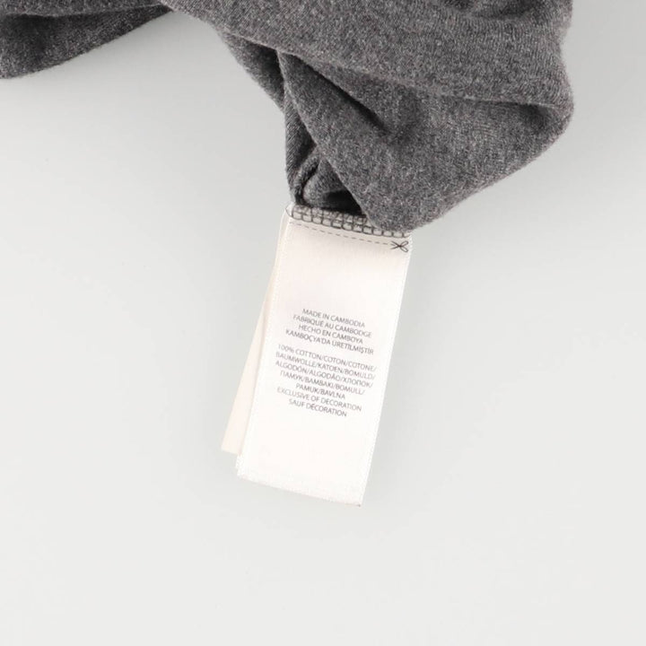 Ralph Lauren POLO RALPH LAUREN V-neck long T-shirt, women's size S cotton gray type Vintage Second Hand