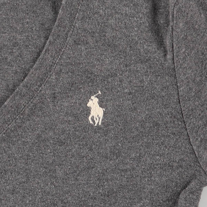 Ralph Lauren POLO RALPH LAUREN V-neck long T-shirt, women's size S cotton gray type Vintage Second Hand