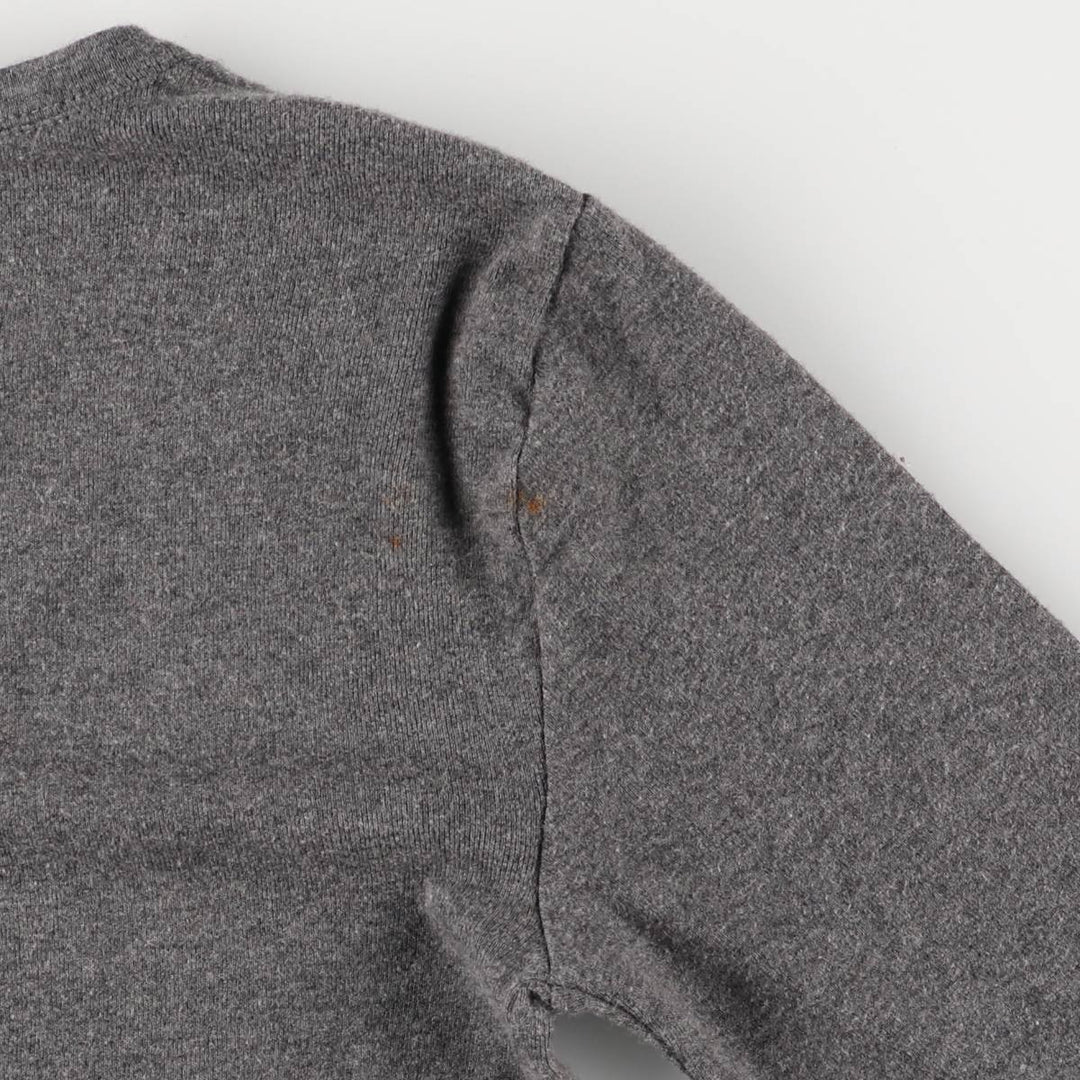 Ralph Lauren POLO RALPH LAUREN V-neck long T-shirt, women's size S cotton gray type Vintage Second Hand