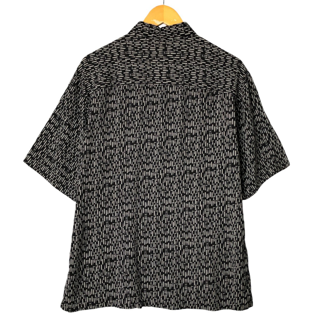 90'S Puritan PURITAN all-over print short-sleeved rayon box shirt, men's size M, vintage Rayon black type Vintage Second Hand