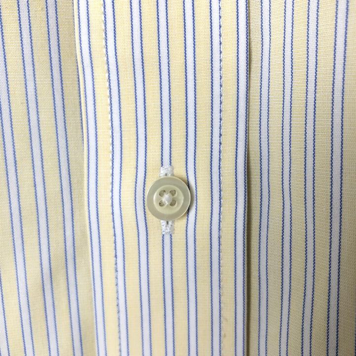 Brooks Brothers Est. 1818 Short Sleeve Cotton Striped Shirt, Men's Size XL cotton Beige type Vintage Second Hand