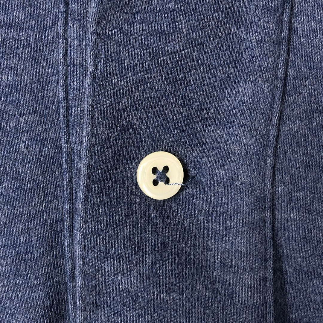 Ralph Lauren POLO by Ralph Lauren long sleeve polo shirt, men's size L cotton Navy blue Vintage Second Hand