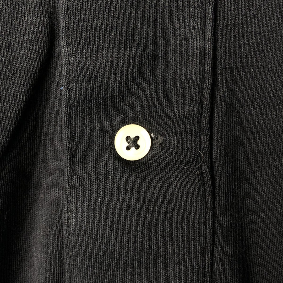 Ralph Lauren POLO by Ralph Lauren long sleeve polo shirt, men's size M cotton black type Vintage Second Hand